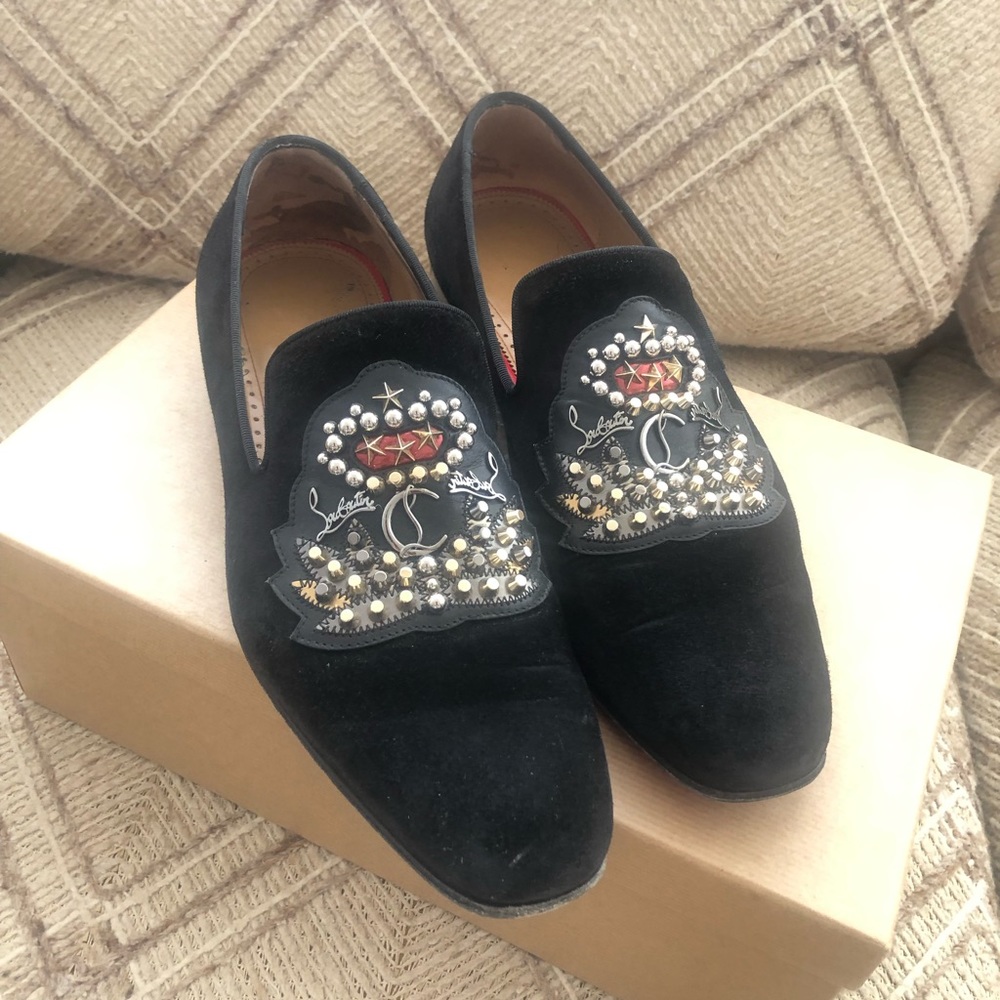 Christian Louboutin dandelion logo flat 40.5